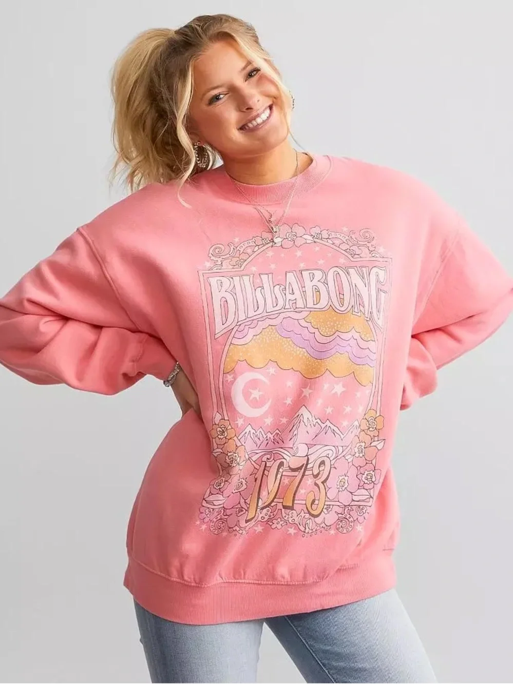 Billabong Ride In Crewneck Sweatshirt - Picture 1 of 7